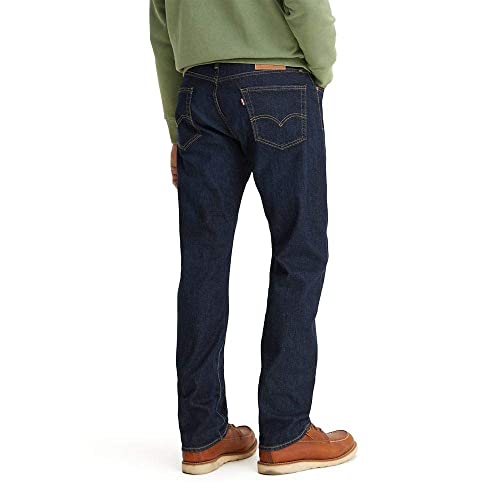 Levi's Men's 505 Regular Fit Jeans (Also Available in Big & Tall), Nail Loop Knot-Dark Indigo, 38W x 34L