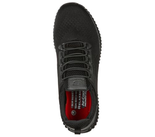 Skechers Men's Cessnock Food Service Shoe, Black, 9.5