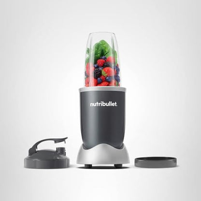 nutribullet Personal Blender, Shakes, Smoothies, Food Prep, and Frozen Blending, 24 Ounces, 600 Watt, Gray, NBR-0601WM