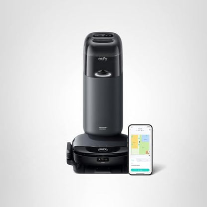 eufy S1 with All-in-One Station, HydroJet System with Roller Mop, Robot Vacuum and Mop Combo, Incredible Suction, Obstacle Avoidance, Multi-Level Mapping, Mop Auto-Retraction, Perfect for Pet Hair