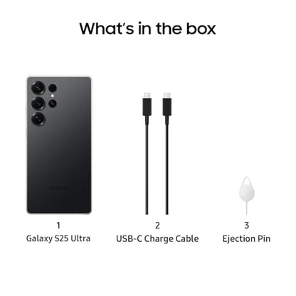 SAMSUNG Galaxy S25 Ultra Cell Phone, 512GB AI Smartphone, Unlocked Android, AI Camera, Fast Processor, Long Battery Life, 2025, US 1 Yr Manufacturer Warranty, Titanium Black