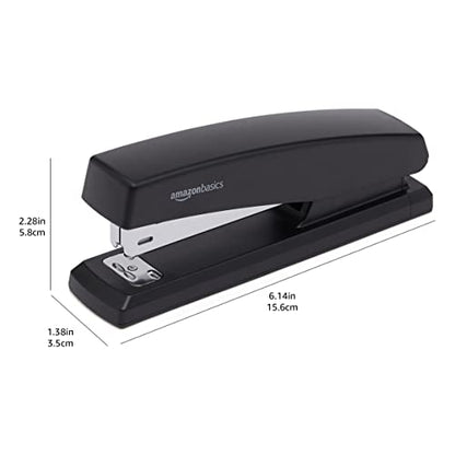 Amazon Basics Stapler Value Pack Including Staples and Staple Remover, 3-Pack, Black