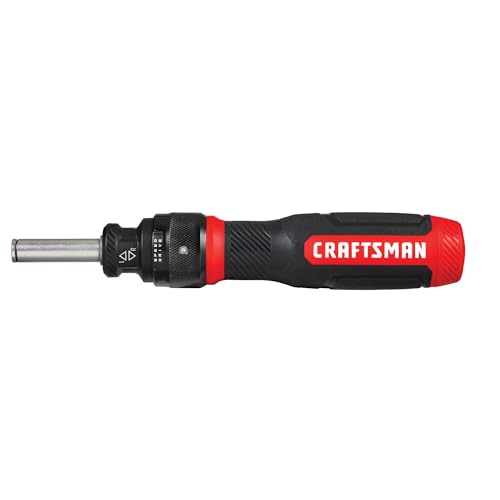 CRAFTSMAN Ratcheting Screwdriver, SpeedDrive, 2” Double Ended Bits Included, Handle Holds Up To 6 Bits (CMHT68129)
