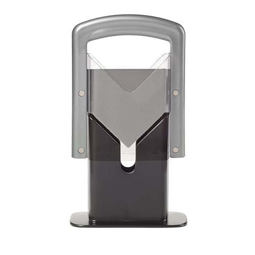 Hoan Bagel Biter Bagel Slicer and Cutter with Safety Shields - Guillotine Style Bagel Cutter Slicer for Large and Small Bagels, English Muffins, Buns, and Rolls - Compact, Dishwasher Safe