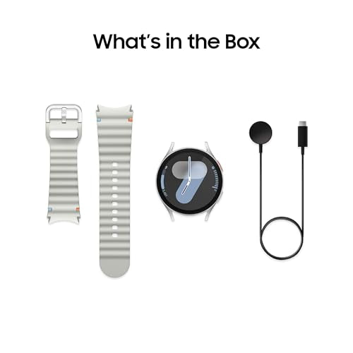 Samsung Galaxy Watch 7 44mm Bluetooth AI Smartwatch w/Energy Score, Wellness Tips, Heart Rate Tracking, Sleep Monitor, Fitness Tracker, 2024, Silver [US Version, 1Yr Manufacturer Warranty]
