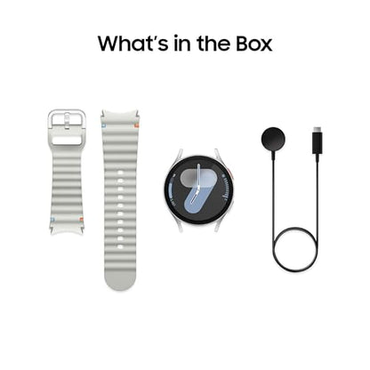 Samsung Galaxy Watch 7 44mm Bluetooth AI Smartwatch w/Energy Score, Wellness Tips, Heart Rate Tracking, Sleep Monitor, Fitness Tracker, 2024, Silver [US Version, 1Yr Manufacturer Warranty]