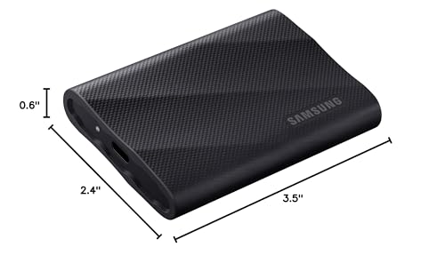 SAMSUNG T9 Portable SSD 1TB, USB 3.2 Gen 2x2 External Solid State Drive, Seq. Read Speeds Up to 2,000MB/s for Gaming, Students and Professionals, MU-PG1T0B/AM, Black