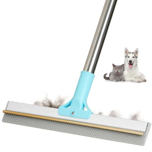 Thalomely Carpet Rake for Pet Hair Removal Tool,Reusable Hair Remover Broom