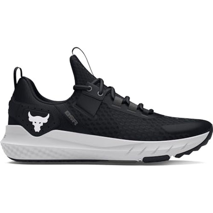 Under Armour Men's Project Rock Blood Sweat Respect 4, (001) Black/Castlerock/White, 9.5, US