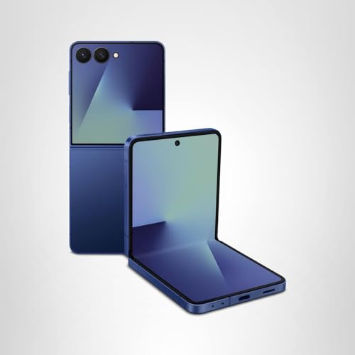 Samsung Galaxy Z Flip7 Cell Phone, 256GB AI Smartphone, Unlocked Android, high-res 50 MP Camera, Powerful Processor, Long Battery Life, 2025, US 1 Yr Manufacturer Warranty, Blue Shadow