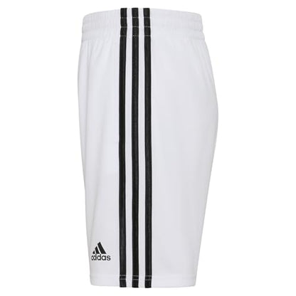 adidas boys Adi Classic 3-stripe Shorts, White, 2T US