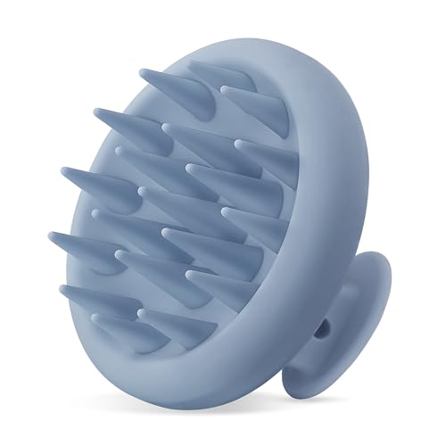HEETA Silicone Scalp Massager Hair Scrubber Shampoo Brush for Hair Growth