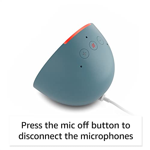 Amazon Echo Pop (newest model), Our smallest Alexa speaker, Fits in any room, Midnight Teal