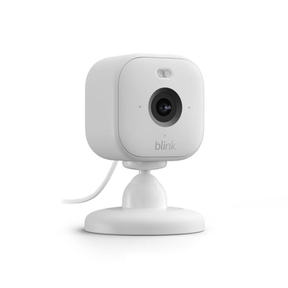 Blink Mini 2 — Home Security & Pet Camera with HD video, color night view, motion detection, two-way audio, and built-in spotlight — 1 camera (White)