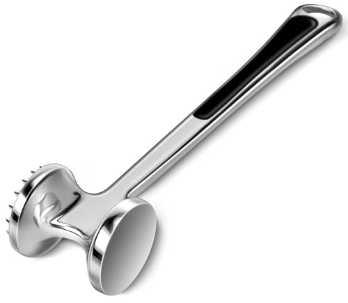 AOWOTO Meat Tenderizer Hammer Mallet Tool Pounder For Tenderizing Steak Beef And Poultry. Dishwasher Easy