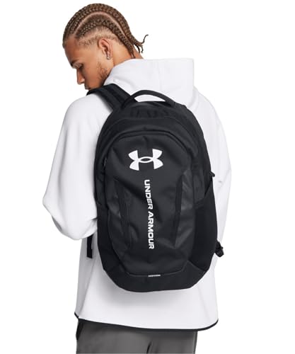 Under Armour Unisex Hustle 6.0 Backpack, 002 BLACK, OSFM