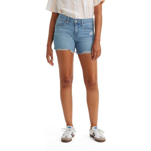 Levi's Women's Mid Length Shorts (Also Available in Plus), I'm Just a Fan, 34