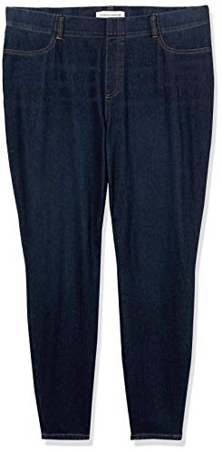 Amazon Essentials Women's Pull-On Knit Jegging (Available in Plus Size), Dark Wash, XX-Large