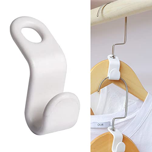 otylzto 100PCS Hanger Connector Hooks, Closet Space Saver