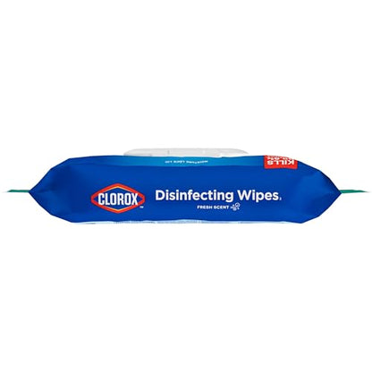 Clorox Disinfecting Wipes Flex Pack, Bleach Free, Fresh Scent, 75 Count, Pack of 3 (Pack May Vary)