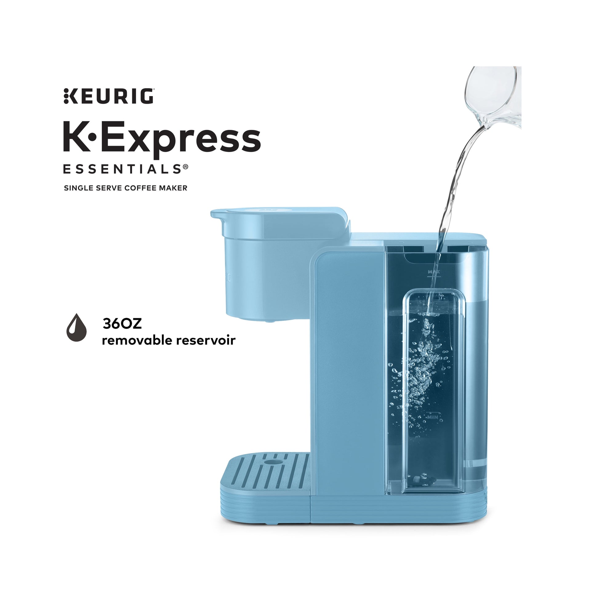 Keurig K-Express Essentials Sky Blue Single-Serve K-Cup Pod Coffee Maker