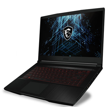 MSI GF63 Thin 15.6" Gaming Laptop, FHD 144Hz, Intel Core i5-11400H, NVIDIA GeForce RTX 3050, 8GB Memory, 512GB NVMe SSD, Windows 11, 11UC-692