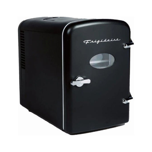 Frigidaire, 6 Can Mini Personal Fridge Cooler, EFMIS129, Black