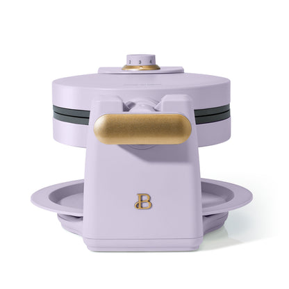 Beautiful Rotating Belgian Waffle Maker, Lavender by Drew Barrymore