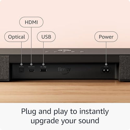 Amazon Fire TV Soundbar Plus with subwoofer and surround sound speakers (newest model), 5.1 channel, Dolby Atmos, clear dialogue