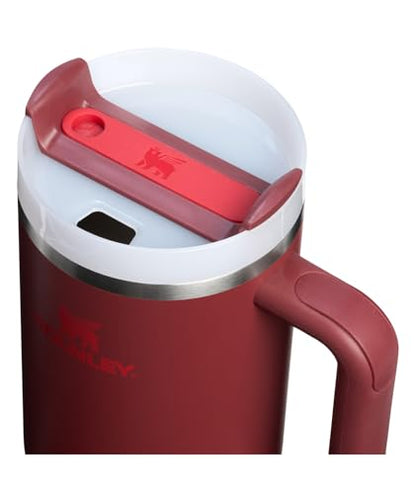 STANLEY Quencher H2.0 Tumbler with Handle and Straw 40 oz | Flowstate 3-Position Lid | Cup Holder Compatible for Travel | Insulated Stainless Steel Cup | BPA-Free | Cranberry