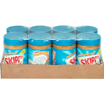 SKIPPY Creamy Peanut Butter, 16.3 Ounce (Pack of 8)