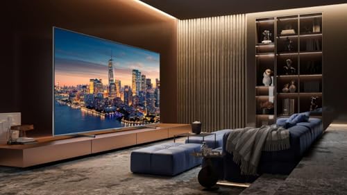 Hisense 100-Inch Class QD7 Series QLED 4K UHD Google Smart TV (100QD7N, 2024 Model) - QLED, Native 144Hz, Motion Rate 240, Direct Full Array, Game Mode Pro, Alexa Compatibility