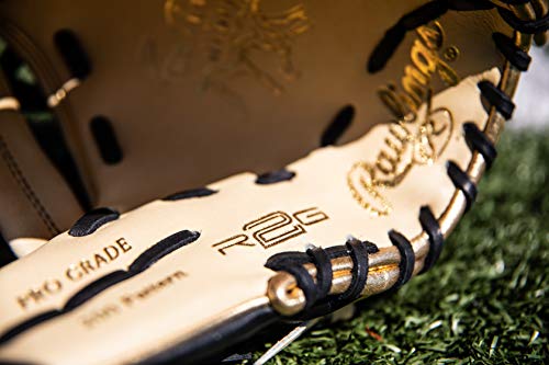 Rawlings | HEART OF THE HIDE Baseball Glove | R2G - Narrow Fit | Advanced Break-In | 11.5" | Pro I Web | Right Hand Throw | Camel/Black