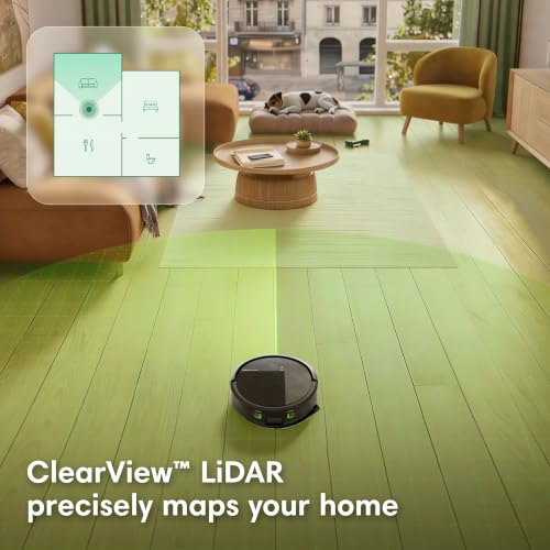 iRobot Roomba 115X Combo Robot Vacuum & Mop, 15,000 Pa, Easy to use, Intense Power-Lifting Suction, LiDAR Navigation, Multiple Cleaning Modes, Avoids Mopping Carpets, Self-Charging