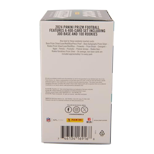 2024 Panini Prizm Football Trading Cards Blaster Box