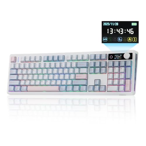 EPOMAKER TH108 V2 PRO Full Size Mechanical Keyboard with Screen&Knob