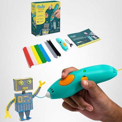 3Doodler Start+ Essentials 3D Pen Set for Kids, Easy to Use, Learn from Home Art Activity Set, Educational STEM Toy for Boys & Girls Ages 6+