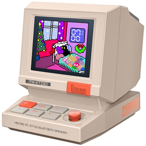 Divoom MiniToo Retro PC-Style Computer Speaker, Pixel Screen with DIY Faces