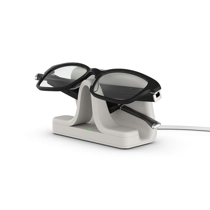 Amazon Echo Frames (newest model), Smart glasses with Alexa+ Early Access, Rectangle frames in Classic Black with blue light filtering lenses