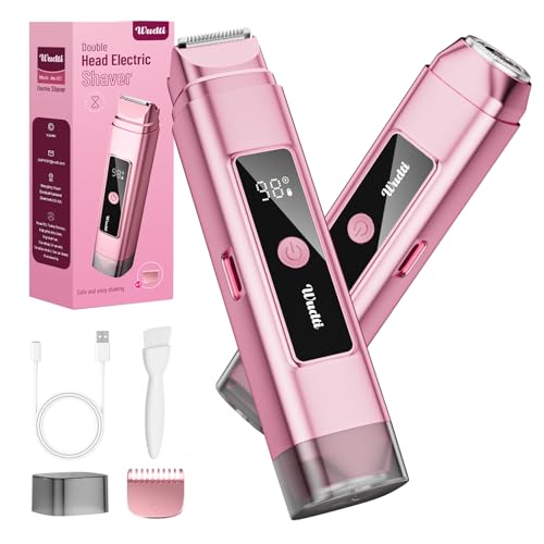 Dynooper Electric Bikini Trimmer Women: IPX7 & Dual Head 0.5mm Blade