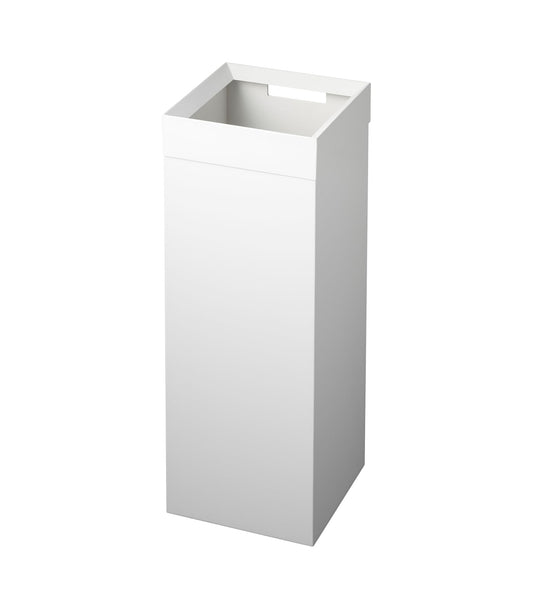 Yamazaki Home Tower Tall Trash Can - Modern Garbage Waste Basket With Handle For Kitchen Bathroom Office - Steel - 7.25 Gallons, 27 Liters