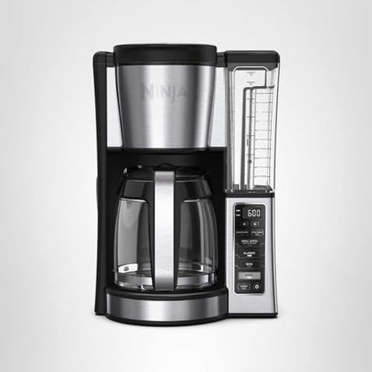Ninja 12-Cup Programmable Coffee Brewer, 2 Brew Styles, Adjustable Warm Plate, 60oz Water Reservoir, Delay Brew - Black/Stainless Steel