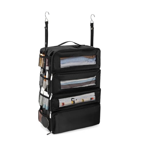 Hanging Travel Organizer with Hook, Packing Cubes for Suitcase.