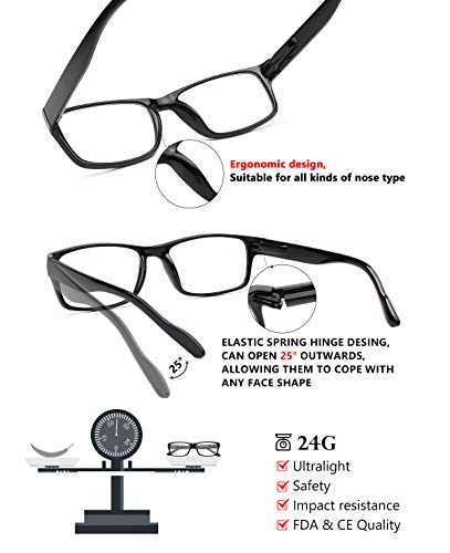Gaoye Reading Glasses Men/Women, Eyeglasses, Blue Light Readers for Men/Women, Computer Eye Glasses, Cheaters
