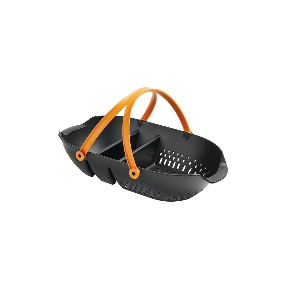 Fiskars Harvest Basket, Container for Gardening and Harvesting, Garden Tool with Ergonomic Handles and Collander