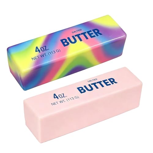 Butter Stick Fidget Toy, Slow Rebound Cute Butter Squeeze Stress Balls