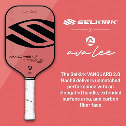 Selkirk Vanguard 2.0 Pickleball Paddle | Carbon Fiber Pickleball Paddle with a Polypropylene X5 Core | Pickleball Rackets Made in The USA | Mach 6 Midweight, Arizona Sun |