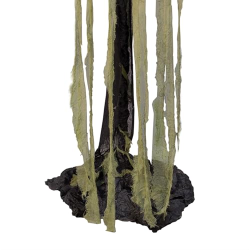 Haunted Hill Farm Pumpkin Sentinel by Tekky, Battery-Operated, Motion and Sound Activated Animatronic with Sound Effects and Lights for Indoor or Covered Outdoor Creepy Halloween Decoration