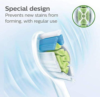 Philips Sonicare W DiamondClean - Genuine Replacement Electric Toothbrush Heads, Black, 4 Pack One Year Supply, HX6064/95
