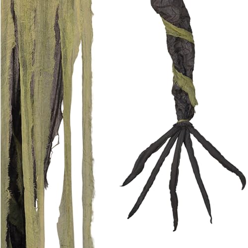 Haunted Hill Farm Pumpkin Sentinel by Tekky, Battery-Operated, Motion and Sound Activated Animatronic with Sound Effects and Lights for Indoor or Covered Outdoor Creepy Halloween Decoration